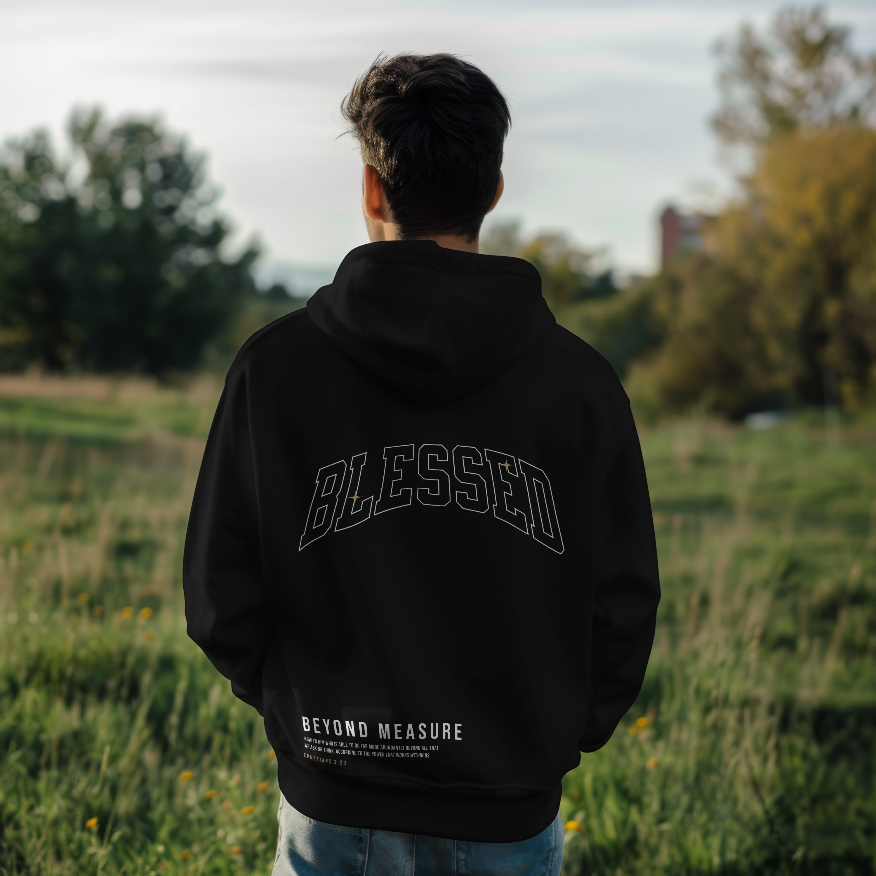 BLESSED BEYOND MEASURE UNISEX HOODIE